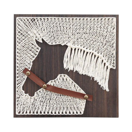 Blauwhim String Art Horse Craft, DIY Hobby Horse Crafts Kits for Adults, Teens, Craft Beginners, Gifts for Women Rustic Home Decor (12" x 12") Blauwhim