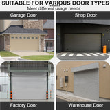 alophoty 10 FT Garage Door Seals Bottom Rubber, Heavy Duty U+O Ring Universal Garage Door Bottom Seal with Pre-drilled Aluminium Track Retainer Base Kit, Rubber Bottom Seals for Garage Doors alophoty