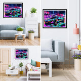 MXJSUA Sports Car 5D Diamond Painting Kits for Adults, Diamond Art Kits for Beginner, DIY Full Round Drill Diamond Dots Gem Art Kits for Home Wall Decor 12x16 Inch MXJSUA