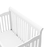 Storkcraft Tuscany 4-in-1 Convertible Crib (White) - Easily Converts to Toddler Bed, Day Bed or Full Bed, 3 Position Adjustable Height Mattress (Mattress Not Included) Stork Craft