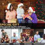 YYR Power Tool Organizer with Charging Station Wall Mount, Cordless Drill and Battery Holder for Garage Organization, Electric Tools Storage Rack Build in Surge Protection Power Strip - Yellow Shelf YYR