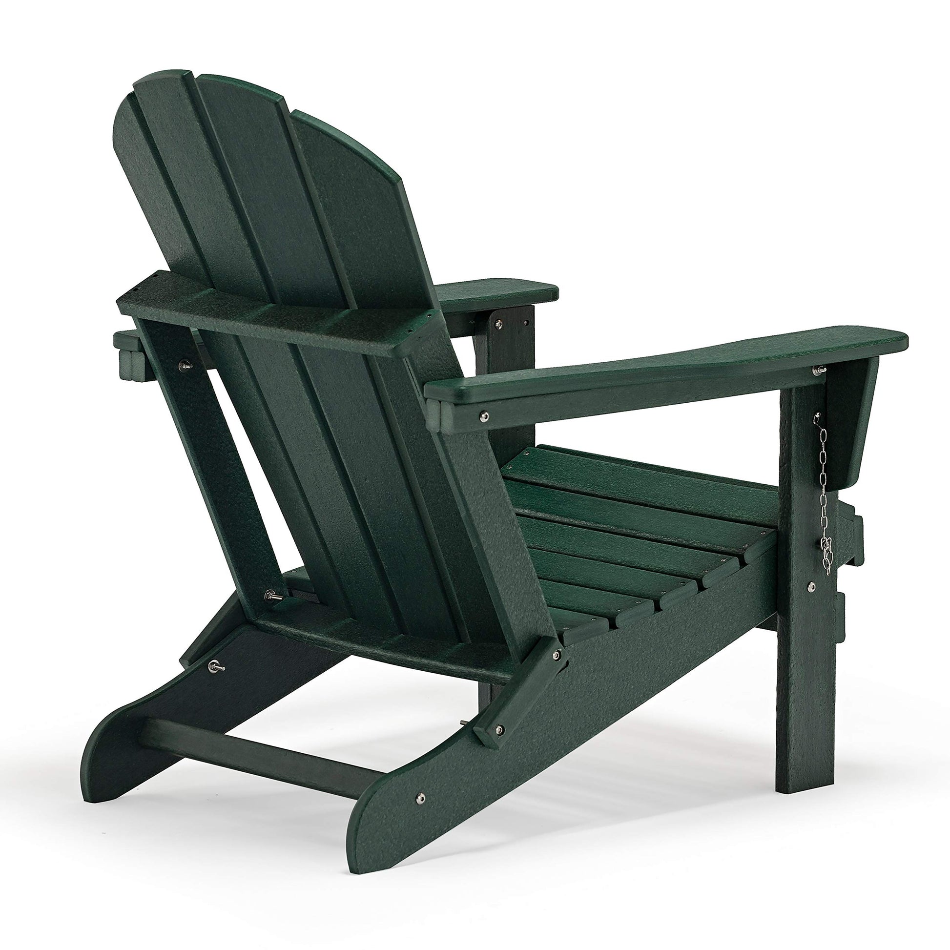 WestinTrends Outdoor Adirondack Chairs Set of 2, Plastic Fire Pit Chair, Weather Resistant Folding Patio Lawn Chair for Outside Deck Garden Backyard Balcony, Dark Green - WoodArtSupply