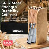 Wood Chisel Set – set of 4 Woodworking Chisels w/CR-V Steel Blades, Zipper Bag - Anti-Rust Coating Wood Chisels for Woodworking - Lightweight & Durable Carpenter Tools for Woodworking BTHEWUD