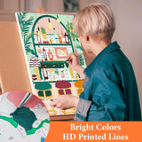 6 Pack Paint by Numbers Kit for Adults Beginner, Coffee Adult Paint by Number Kits on Canvas Without Frame, DIY Acrylic Fruit Oil Painting by Numbers for Home Decor Gift 10” W x 14”L Fountor