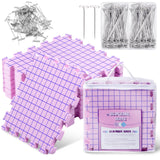 CESUSME Blocking Mats for Knitting, Crochet Blocking Boards for Crochet Projects, Extra Thick Blocking Mat Boards for Crochet Projects with 150 T-pins and Storage Bag for Knitting Crochet Projects CESUSME