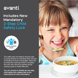 Avanti MT09V3S Microwave Oven 900-Watts Compact with 10 Power Levels and 6 Pre Cooking Settings, Speed Defrost, Electronic Control Panel and Glass Turntable, 0.9 cubic feet, Metallic Avanti