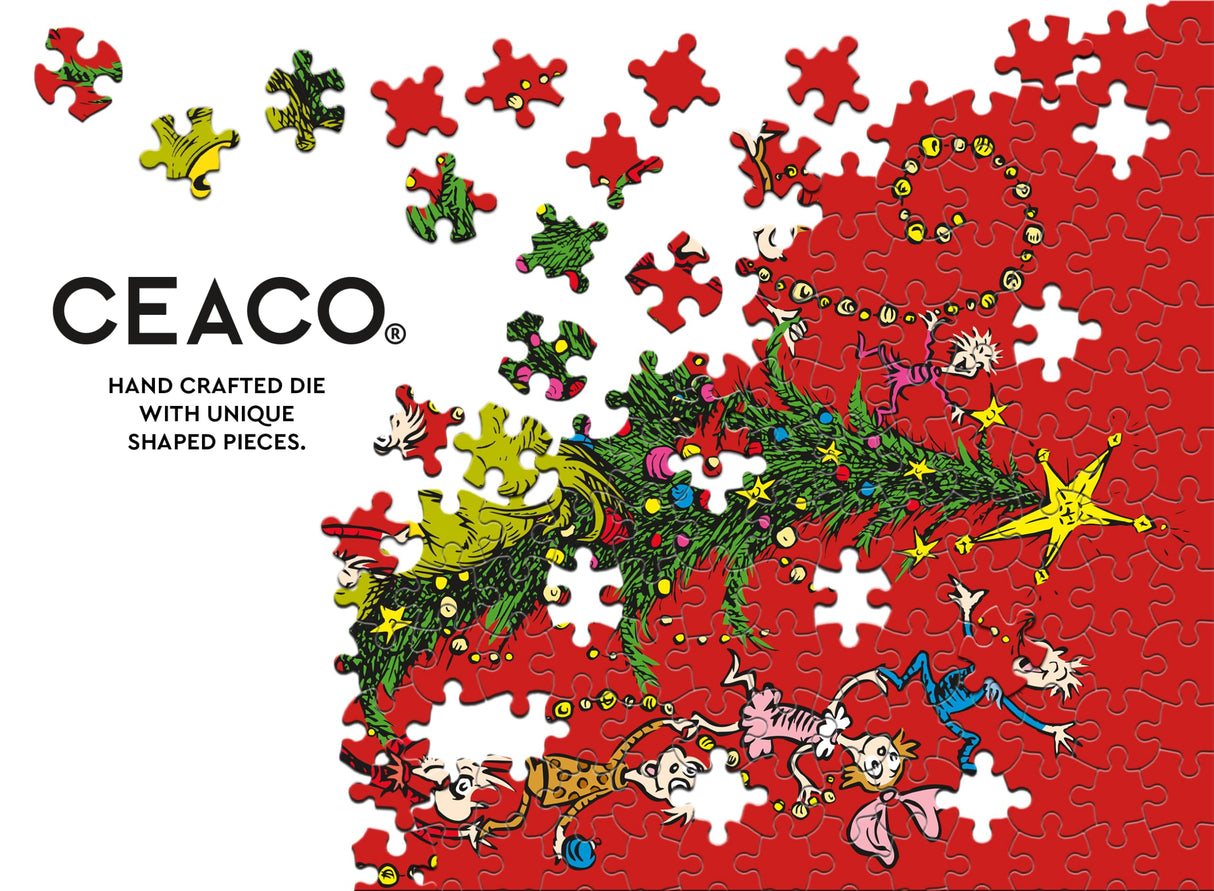 Ceaco - Dr. Seuss - The Grinch - Glow in The Dark - 100 Piece Jigsaw Puzzle Ceaco