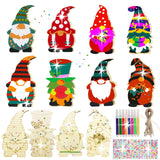 40PCS DIY Christmas Wooden Ornaments Unfinished Wood Slices to Paint with 8 Styles,Wooden Christmas Ornaments Crafts,DIY Santa Claus Christmas Tree Ornaments kit for Kids,DIY Christmas Tree Crafts Aodmti