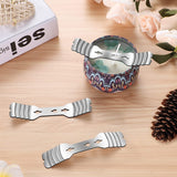 20 pcs Metal Candle Wick Holders, Upgraded Candle Wick Centering Devices, Silver Stainless Steel Candle Wick Holder for Candle Making ABK