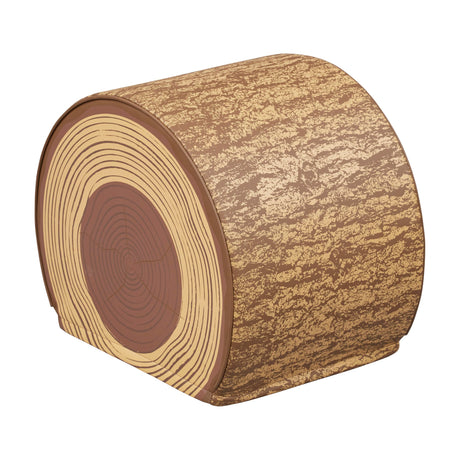 ECR4Kids SoftZone Tree Log Quarter Seat, 14in Kids Bench, 14 inches, Chocolate ECR4Kids