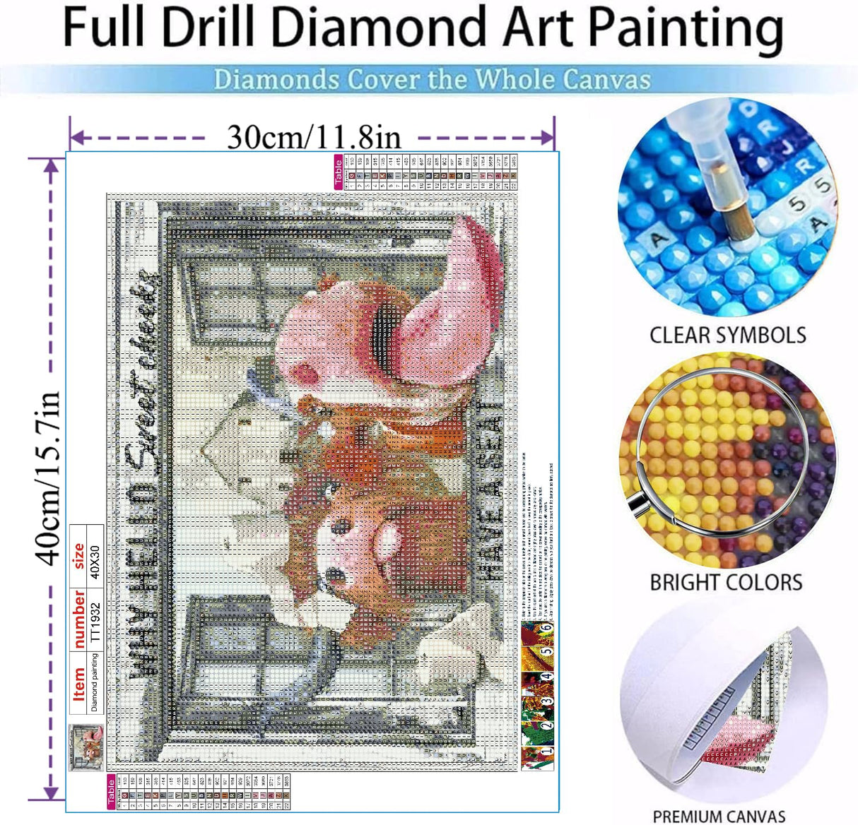 MOMDEDP Highland Cow Diamond Painting Kits for Adults - 5D Cow Diamond Art Kits for Beginners, DIY Cow Diamond Art Painting Crafts Funny Cow for Decor Home Walls Gifts 12X16Inch MOMDEDP
