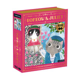 Mudpuppy Romeow & Juliet Bookish Cats Puzzle, 100 Pieces, 10.75” x 13.5” – Jigsaw Puzzle for Ages 6 and Up, Features an Adorable Cat Portrait with Foil Embellishments, Thick, Sturdy Pieces, Multicolor Mudpuppy