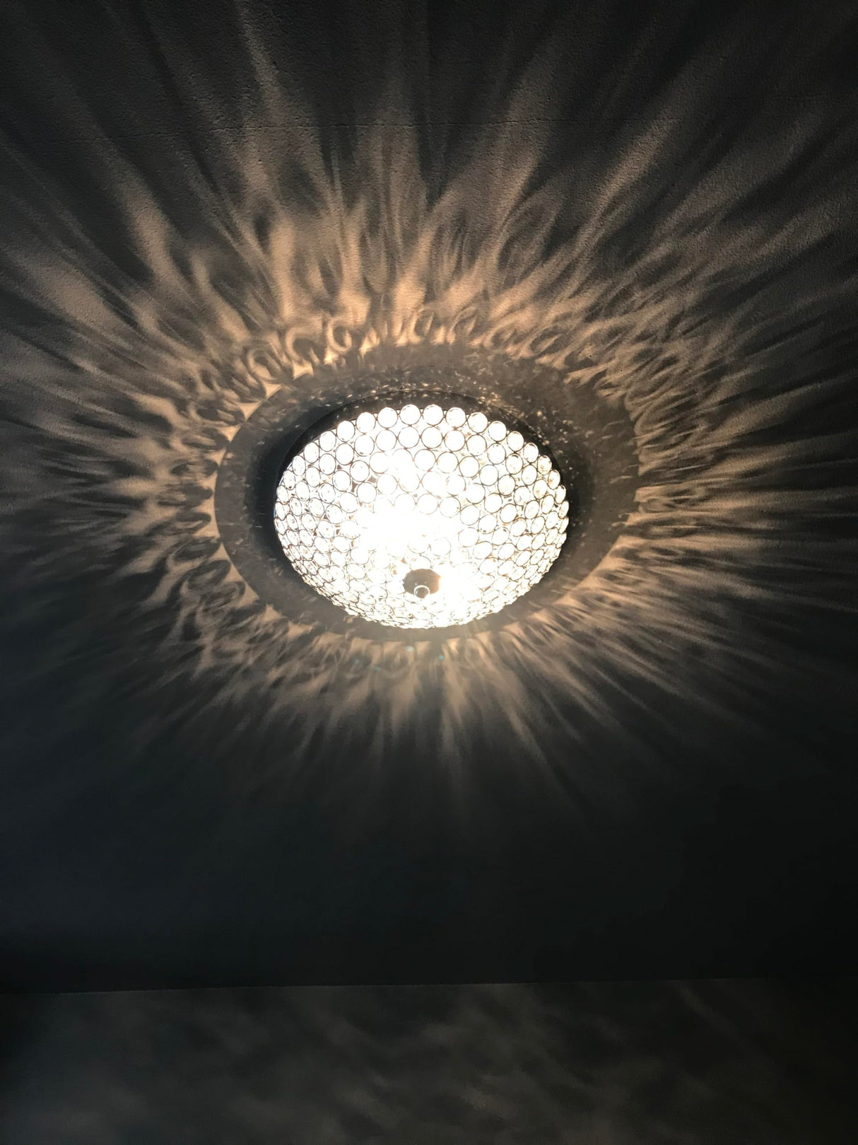 Sheenkarion Modern Black Flush Mount Crystal Ceiling Light,2-Light Crystal Chandelier Ceiling Lighting for Bedroom Living Room Closet Kitchen,Hallway Light Fixtures with Sparkling Crystal Metal Shade Sheenkarion
