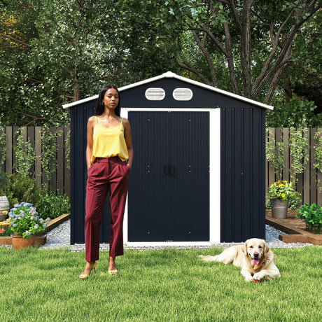 Campcraft 8x12 Ft Outdoor Metal Storage Shed HouseOfZazla