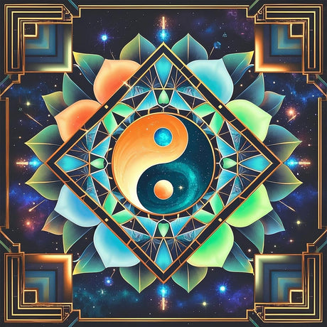 Diamond Art Kits for Adults, Mandala 5D Diamond Painting Dots Art Kits for Beginner, DIY Full Round Gem Crystal Art Paint by Diamond for Home Wall Decor, Gift for Family and Friends, 12 X12 in LYCNIGOO