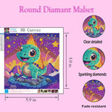 O&BTRC01 Diamond Painting -Dragon Diamond Art Kits Dinosaurs Gem Diamond Art Painting for Beginners 4 Pack O&BTRC01