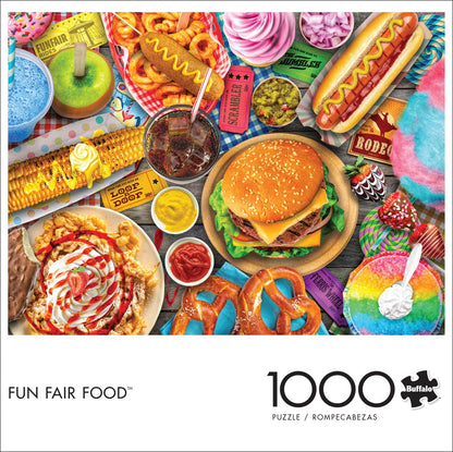 Buffalo Games - Lars Stewart - Fun Fair Food - 1000 Piece Jigsaw Puzzle For Adults -Challenging Puzzle Perfect for Game Nights - Finished Size is 26.75 x 19.75