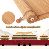 Retro Bamboo Blind Bamboo Roll Up Blinds Bamboo Roll Up Shades Bamboo Shades Blinds, Bamboo Roller Blinds for Outdoor Blinds for Patio Waterproof Outdoor/Indoor 26×67in/66×170cm （W×H） Green OCAZI