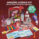 Klever Kits Amazing Science Kits- 85+ Experiments Educational Toys, STEM Activities with Erupting Volcano and Growing Crystal Tree for Kids Aged 6 7 8+ Klever Kits