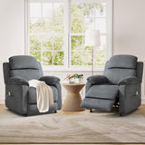 ANJ Power Recliner Chair, Electric Recliner for Adults,Oversized Reclining Chair with Remote & Side Pockets for Living Room， Bedroom,Home Theater ANJ