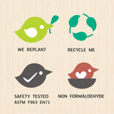 Tender Leaf Toys - The Leaf Family - 4 Pcs Wooden Family Mini Dolls Playset for Children, Kids Miniature Pretend Play Dollhouse Figures, Includes Parents, Sibling - Age 3+ Tender Leaf Toys