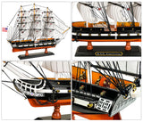 SAILINGSTORY Wooden Model Ship USS Constitution 1/225 Scale Replica Ship Model Sailboat Decor HOME DECOR SAILINGSTORY