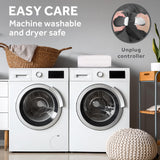 Sunbeam Electric Restful Heated Mattress Pad, 12 Heat Settings, 12-Hour Selectable Auto Shut-Off, Fast Heating, Warming Bed, Soft Cozy Fabric, King, 76" x 80" Sunbeam