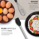 Kitchen Utensil Set-Silicone Cooking Utensils-33 Kitchen Gadgets & Spoons for Nonstick Cookware-Silicone and Stainless Steel Spatula Set-Best Kitchen Tools, Useful Pots and Pans Accessories BESTZMWK