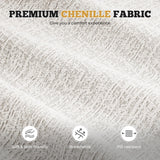 122" Modern L Shaped Modular Sectional Sofa, Boneless Couches for Living Room with Ottoman,4 Seater Convertible Chenille Cloud Couch Sofa Set, No Assembly Required, Beige 1 PCS Luxanimarion