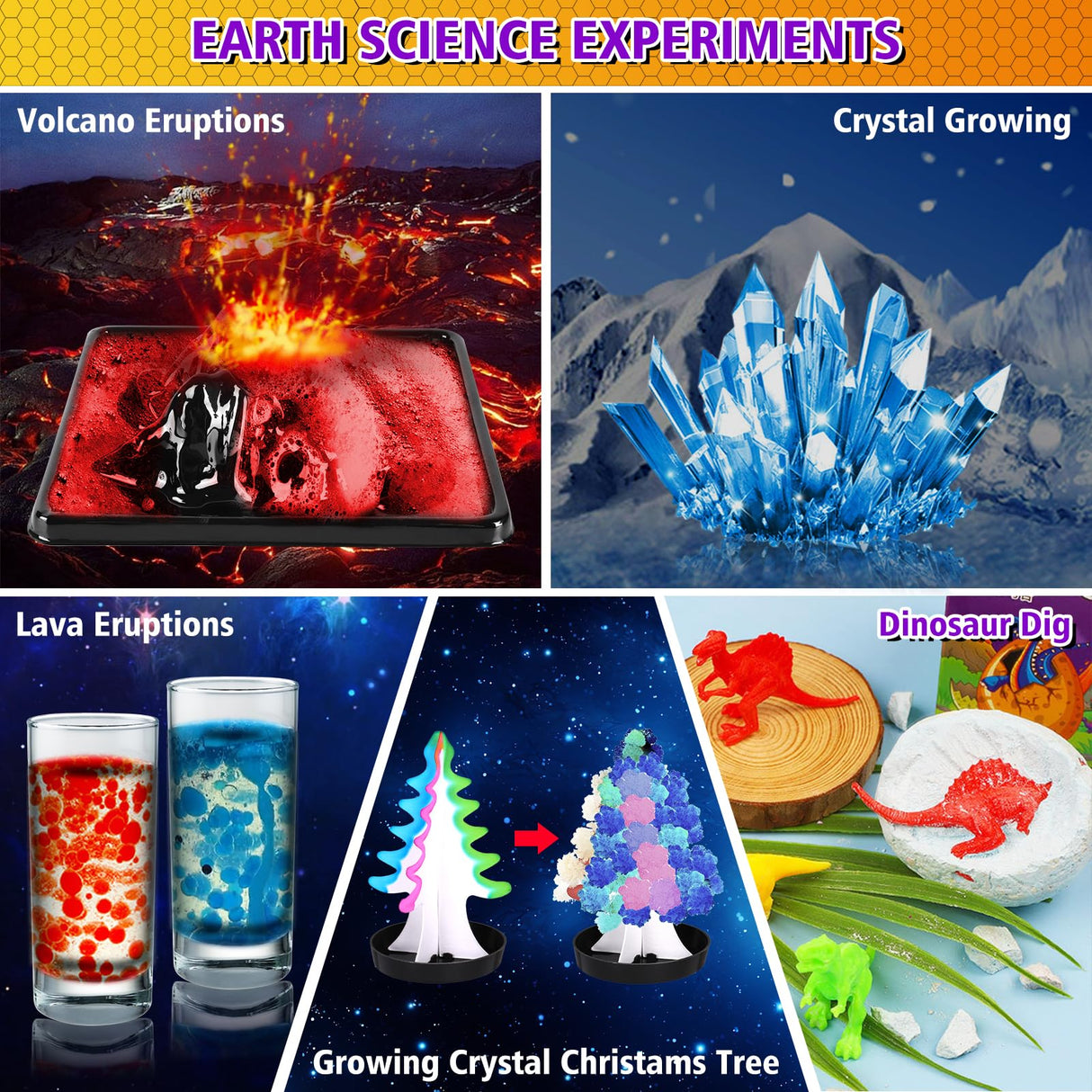 208+ Science Experiments - Science Kits for Kids Age 5-7-8-12, S.T.E.M Preschool Learning Educational Toys, Volcano Chemistry Set Scientist Set, Halloween Christmas Birthday Gift Ideas for Boys Girls Mestown