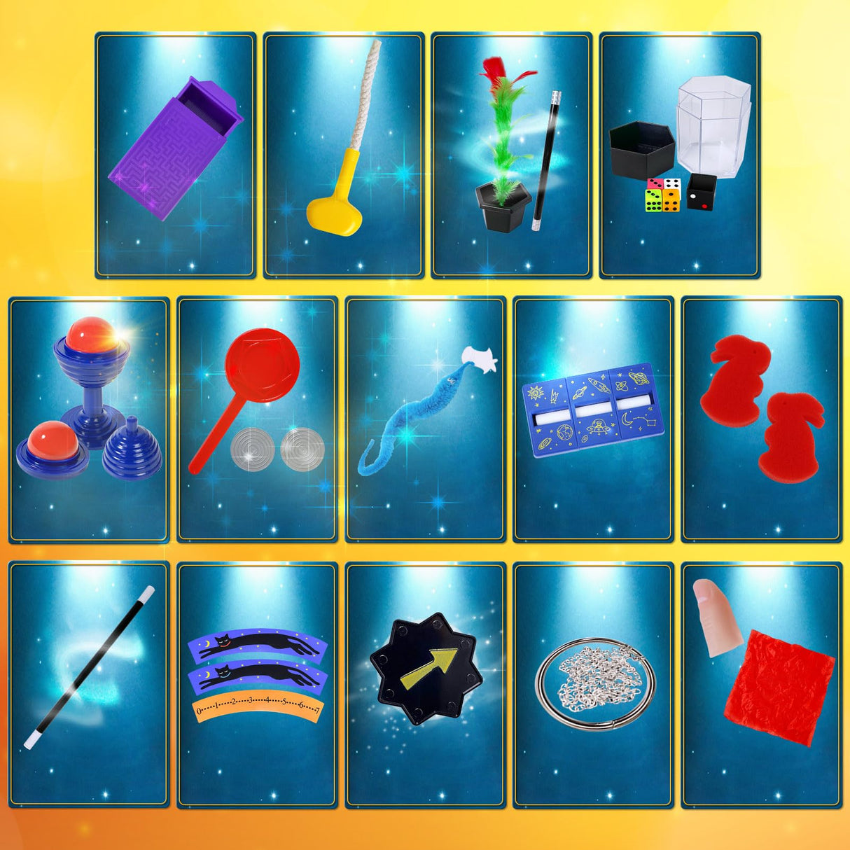 Heyzeibo Magic Tricks - Magic Kit Set with Magic Instruction for Kids, Christmas Birthday Gift Toys for Kids Ages 6 7 8 9 10 11 12 Year Old Heyzeibo