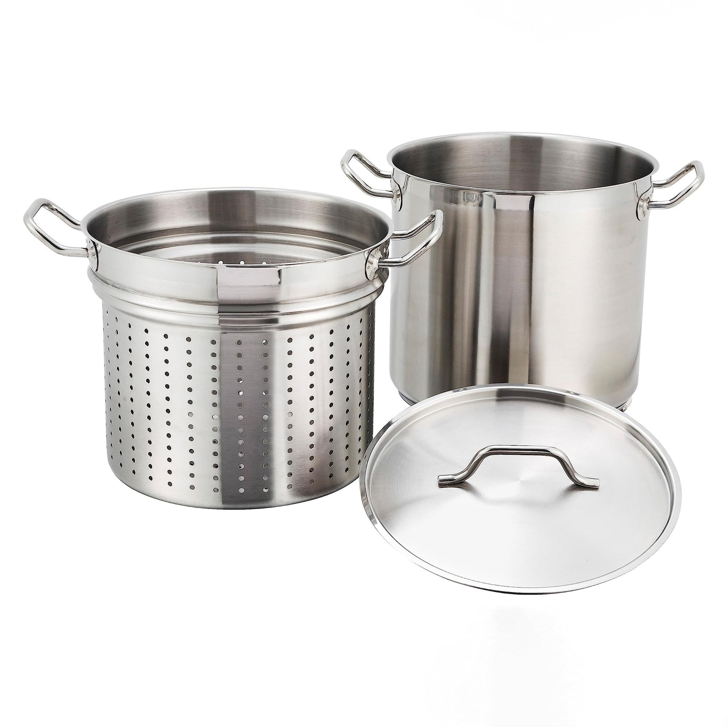 Winware Stainless 20 Quart Steamer/Pasta Cooker with Cover