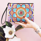 Geyoga 4 Pcs Mandala Diamond Painting Handbag Elegant 5d DIY Diamond Bags Zipper Special Shaped Handmade Purses for Women Art Craft Gift Geyoga
