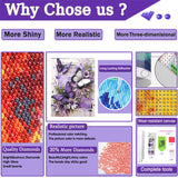 12 Pack Animals Diamond Art Kits for Adults, DIY 5D Diamond Painting Sets with Tools, Relaxing Gem Painting Craft Projects for Beginners, Home Wall Decor, Gift Idea(12X16 Inch) Gemozaic