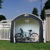 Happy Travel Bike Storage Shed Tent,Outdoor Portable Bicycle Storage Sheds with 210D Oxford Fabric PU4000 Waterproof for 2/3/4/6/8 Bikes,Bike Covers Shelter for Motorcycle,Garden Tools,Toys,Lawn Mower HAPPY TRAVEL