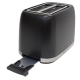 West Bend Toaster 2 Slice Extra-Wide and Deep Slots with 3 Functions and 7 Shade Settings Manual Lift Lever and Auto-Shut Off, 750-Watts, Black West Bend
