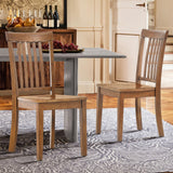 COLAMY Wooden Dining Chairs Set of 4, Spindle High Back Windsor Kitchen Side Chair, Farmhouse Dining Chairs for Kitchen and Dining Room, Light Brown COLAMY