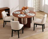 Kitchen & Dining Room Chairs Set of 6 Farmhouse Wingback Kitchen Chairs Modern Linen Fabric Upholstered Dining Chairs with Black Wood Legs, 18’’ Wide Accent Side Chairs for Living Room/Bedroom, Beige HNY