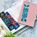 Puraikcmi 6 PCS 5D DIY Diamond Art Bookmarks,Mandala Diamond Painting Bookmarks Kits with Tassels Acrylic, Rhinestone Crafts Decoration Gift Set for Book Lovers Beginners & Adults Puraikcmi