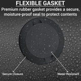 Matte Black Metal Zyn Pouch Container – Dual Compartment Storage Tin with Secure Lid Tharos Distribution