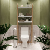 Umbra Bellwood Over The Toilet Shelf System, White/Natural Umbra