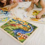 Melissa & Doug Jigsaw Puzzle Bundle (Dinosaur,Safari and Ocean) - Animal Puzzles, Wooden Jigsaw Puzzles For Kids Ages 3+ Melissa & Doug