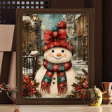 XTCIXAL Christmas Paint by Numbers Kit for Adults, Snowman Paint by Number for Adults, Beginners Acrylic Canvas Painting Kits for Home Wall Decor 16x20 Inch XTCIXAL