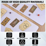 4 Pcs Card Game Mats 14 x 24 Inch Playmat Sublimation Blanks Playmat Smooth Card Playing Mat for Board Games, and Collectible Card Playing (White) Yexiya