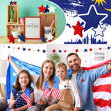 Red White Blue Wood Stars for Crafts 4th of July Independence Day Wooden Patriotic Star Shaped Tiered Tray Decor for Labor Day Patriotic Party Memorial Day(240 Pcs,0.4, 0.8, 1.2 Inch) Bucherry