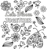BUTTERFLIES AND FLOWERS Bold and Easy Coloring Book: Relaxing Large-Print Designs for Stress Relief and Joy PAGE PUBLICATIONS