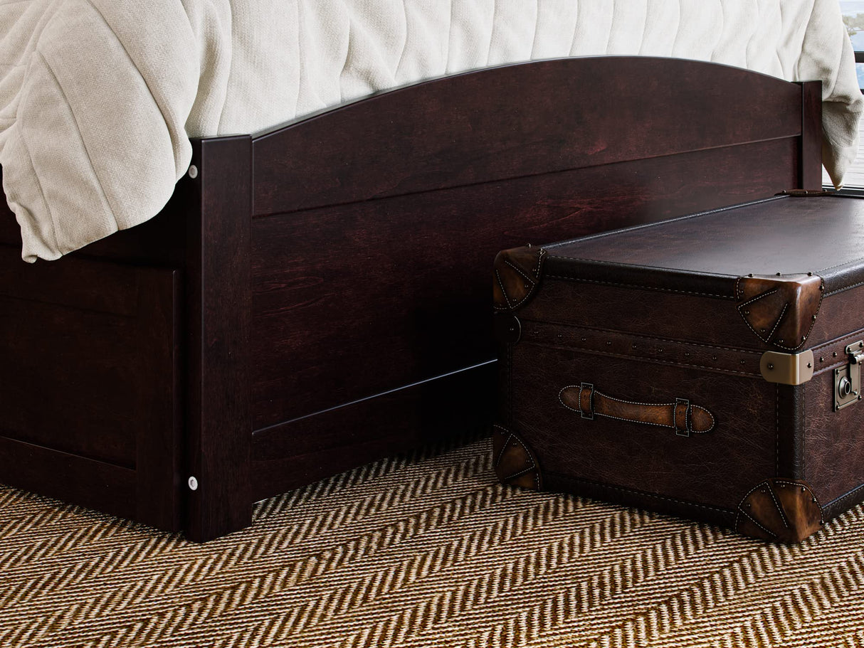 AFI, Warren Full Platform Bed with Matching Footboard & Twin Trundle, Espresso AFI