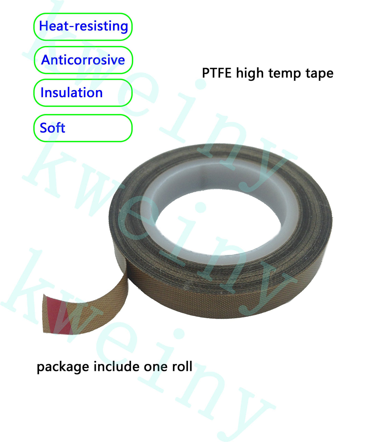 Kweiny Heat Insulation Cotton 10PCS and PTFE High Temp Tape for 3D Printer Makerbot Hotend kweiny