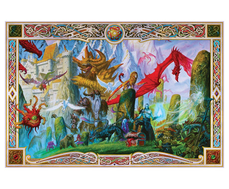 Dungeon Denizens Mythical Monster Puzzle for Adults and Kids | 1000 Piece Jigsaw Puzzle Toy | Fun Quarantine Gifts | Interactive Brain Teaser for Game Night | 28 x 20 Inches Toynk