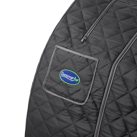 Durasage Lightweight Portable Personal Steam Sauna Spa for Relaxation at Home, 60 Minute Timer, 800 Watt Steam Generator, Chair Included (Black) Durasage